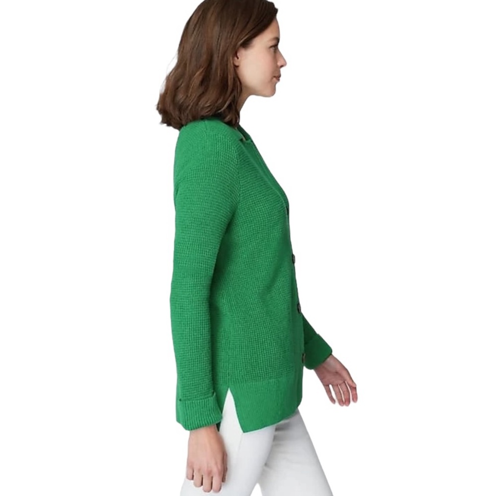 J.Jill Collared Button Front Textured Cardigan - image 3